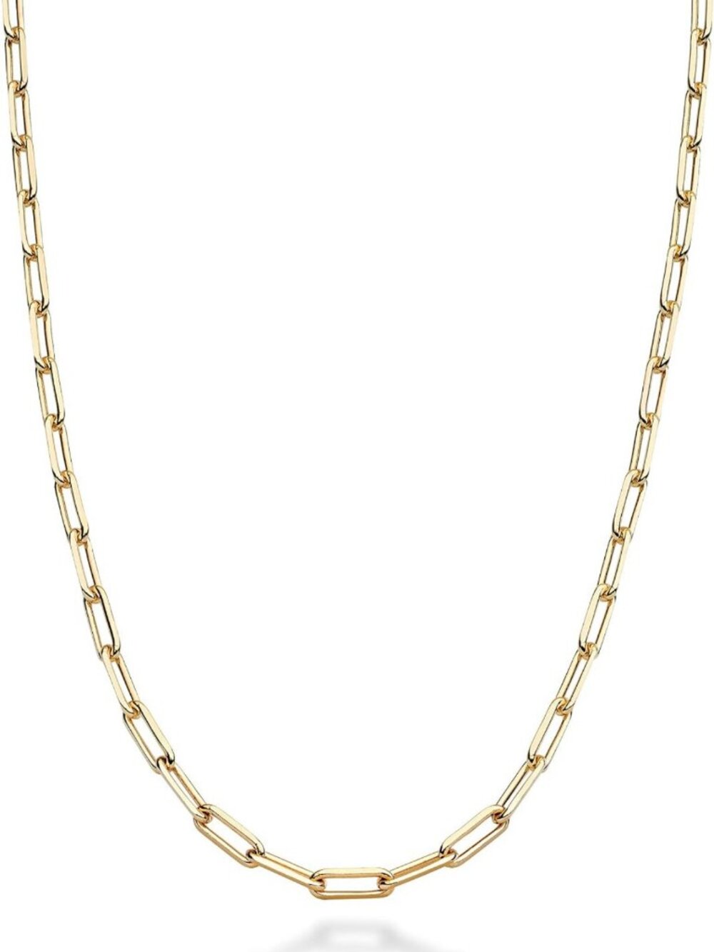 925 Sterling Silver Paperclip Necklace for Women & Men - Elegant Minimalist